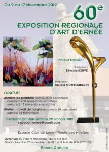 du 9 au 17 Nov - 60ème Exposition Régionale D'art d'Ernée (53)